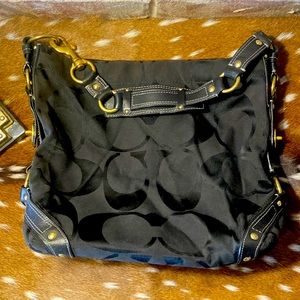 COACH- Authentic Signature Carly bag. Practically brand new condition!